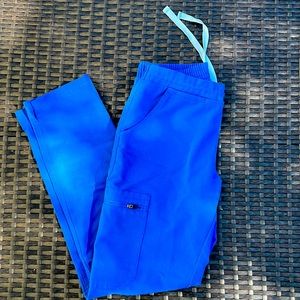 Figs ROYAL BLUE Yola Skinny Scrub Pants XXS Petite